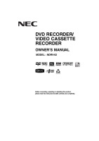 NEC NDR-V62 - Owners Manual